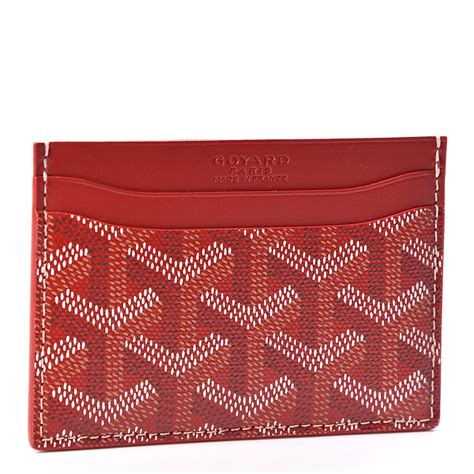 goyard cardholder red|goyard card holder for sale.